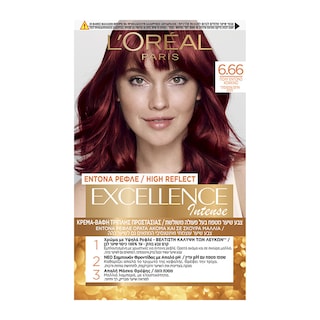 EXCELLENCE | Βαφή Μαλλιών Σετ Νο 6.66 Intense Πολύ Έντονο Κόκκινο 48 ml