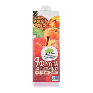 ΟΙΚΟΓΕΝΕΙΑ ΧΡΙΣΤΟΔΟΥΛΟΥ | Φρουτοποτό 9 Φρούτα & 7 Βιταμίνες 1lt