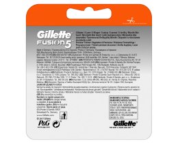 GILLETTE | FUSION | Ανταλλακτικά Ξυριστικής Μηχανής 4 Τεμάχια