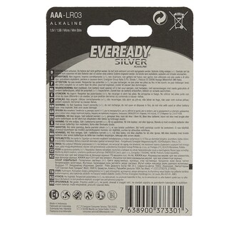 EVEREADY | BATTERIES E91 SILVER AAA MINI MINION 4PCS