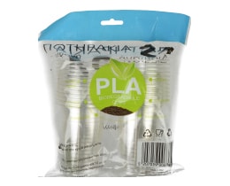 - | Ποτηράκια PLA Διαφανή 24 Τεμάχια