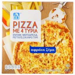 ΑΒ | Πίτσα Κατεψυγμένη 4 Τυριά 2 Τεμάχια 850gr