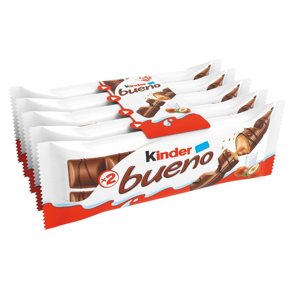 KINDER Γκοφρέτα Bueno Σοκολάτα Φουντούκι 5x43g