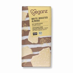 VEGANZ | Λευκή Σοκολάτα Bio Καβουρδισμένα Αμύγδαλα 80g