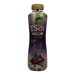 LIFE | ICE TEA ΠΡΑΣΙΝΟ ΤΣΑΪ ΜΠΛΟΥΜΠΕΡΙ ΚΑΙ ΡΑΣΜΠΕΡΙ 500 ML