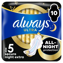Σερβιέτες Ultra Secure Night Extra 10 Τεμάχια