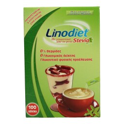 LINODIET | Γλυκαντικό Φυτικό Στέβια Sticks 40gr