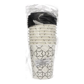 DUNI BIO | Ποτήρια Βιοδιασπώμενα & Καπάκια 8 Τεμάχια