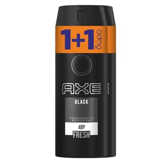 AXE | DEODORANTS FOR MEN BLACK 300 ML 150ML+150ML FREE