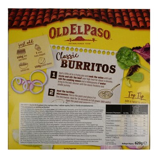 OLD EL PASO | Burrito Kit Beans & Chili 620g