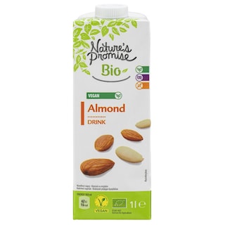 NATURES PROMISE BIO | Ρόφημα Αμυγδάλου Bio Χωρίς Προσθήκη Ζάχαρης 1lt