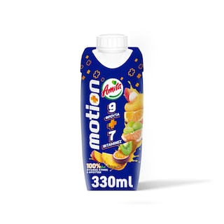 AMITA | MOTION | Φυσικός Χυμός 9 Φρούτων 7 Βιταμίνες 330ml