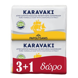 KARAVAKI | SOAP CHAMOM 500GR 3+1