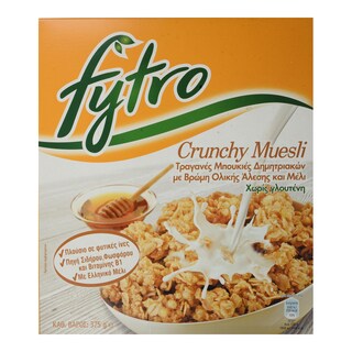 FYTRO | FYTRO CRUN.MUESLI HONEY.375Γ ΜΕ ΜΕΛΙ 375 GR