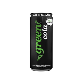 GREEN | Αναψυκτικό Cola Στέβια Κουτί 330ml