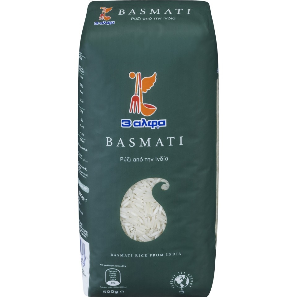 3Α Ρύζι Basmati Ινδίας 500gr