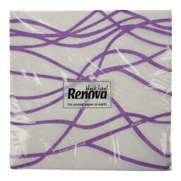 RENOVA | Χαρτοπετσέτες Serpentines Purple 20 Τεμάχια