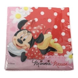 - | NAPKINS DISNEY MINNIE DAISIES 33X33 20PCS