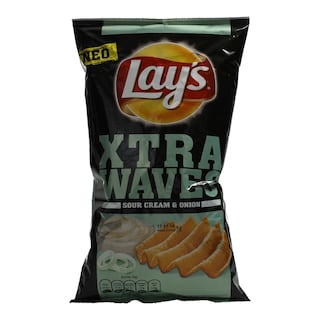 LAYS | ΤΣΙΠΣ ΜΕ SOUR CREAM AND ONION EXTRA WAVES 115 GR