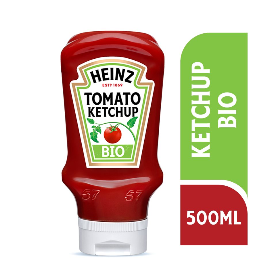 HEINZ Κέτσαπ Βιολογική Top Down 580g