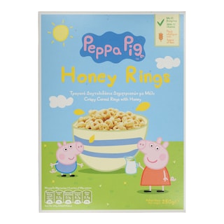 PEPPA PIG | Δημητριακά Honey Rings Με Μέλι 250gr