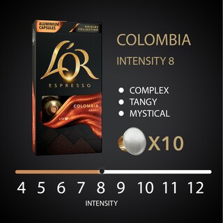 LOR | Κάψουλες Καφέ Espresso Colombia 10x5.2g