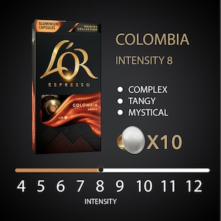 LOR | Κάψουλες Καφέ Espresso Colombia 10x5.2g