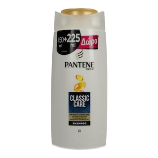 PANTENE | Σαμπουάν Classic Care 450ml + 225ml Δώρο 450ML+225ML