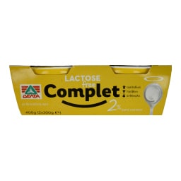 COMPLET | Επιδόρπιο Γιαουρτιού 2% Χωρίς Λακτόζη 2 X 200 gr  2 X 200 gr