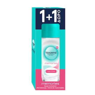 NOXZEMA | Αποσμητικό Roll On Memories 50ml 1+1 Δώρο
