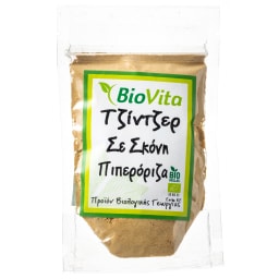 BIOVITA | Τζίντζερ Σκόνη Πιπερόριζα Βιολογική 50g