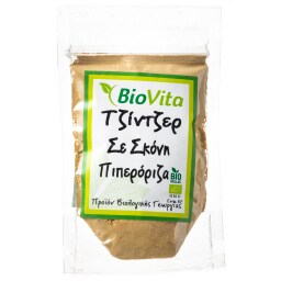BIOVITA | Τζίντζερ Σκόνη Πιπερόριζα Βιολογική 50g