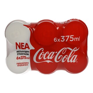 COCA COLA | ΑΝΑΨΥΚΤΙΚΟ ΚΟΥΤΙ 6 X 375 ML