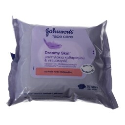 JOHNSON | ΜΑΝΤΗΛΑΚΙΑ ΚΑΘΑΡΙΣΜΟΥ DREAMY FACIAL WIPES 25 ΤΕΜ
