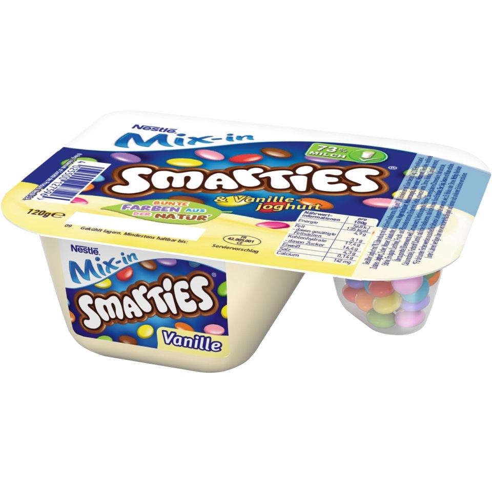 SMARTIES Επιδόρπιο Γιαουρτιού Βανίλια με Smarties 120g