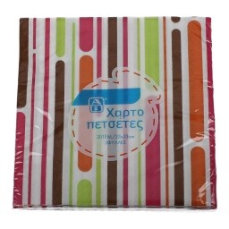 ΑΒ | ΧΑΡΤΟΠΕΤΣΕΤΕΣ 33 Χ 33 CM ΡΙΓΕ ΠΟΛΥΧΡΩΜΟ 1 ΤΕΜ