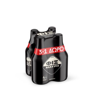 FIX | Μπύρα Dark Lager Φιάλη 330ml 3+1 Δώρο