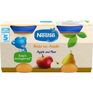 NESTLE | ΠαιδικήΤροφή Μήλο Αχλάδι  2 Χ 125 gr
