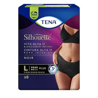 TENA | Incontinence Pants Noir Plus Large 8 Pieces