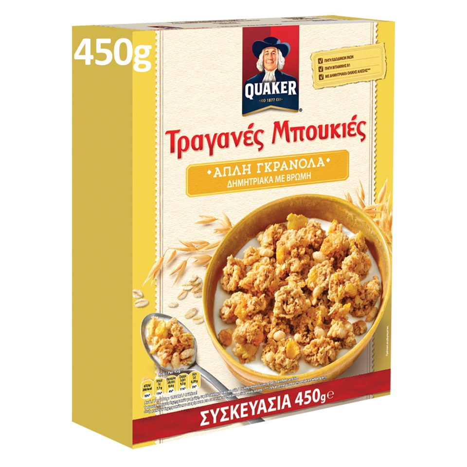 Δημητριακά Τραγανές Μπουκιές Βρώμη 450gr