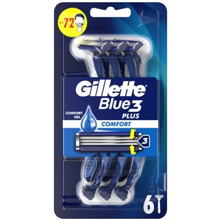 GILLETTE | Ξυραφάκια Blue 3 Plus Comfort 6 Τεμάχια