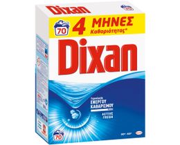 DIXAN | Σκόνη Πλυντηρίου Ρούχων Φρεσκάδα Ωκεανού 70 Μεζούρες