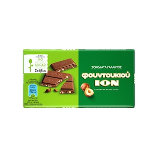 Σοκολάτα Γάλακτος Φουντούκι με Στέβια 60g