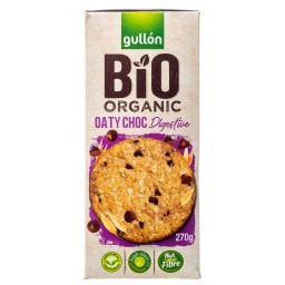 GULLON | Μπισκότα Digestive Bio Βρώμη & Σοκολάτα 270g