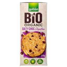 GULLON | Μπισκότα Digestive Bio Βρώμη & Σοκολάτα 270g