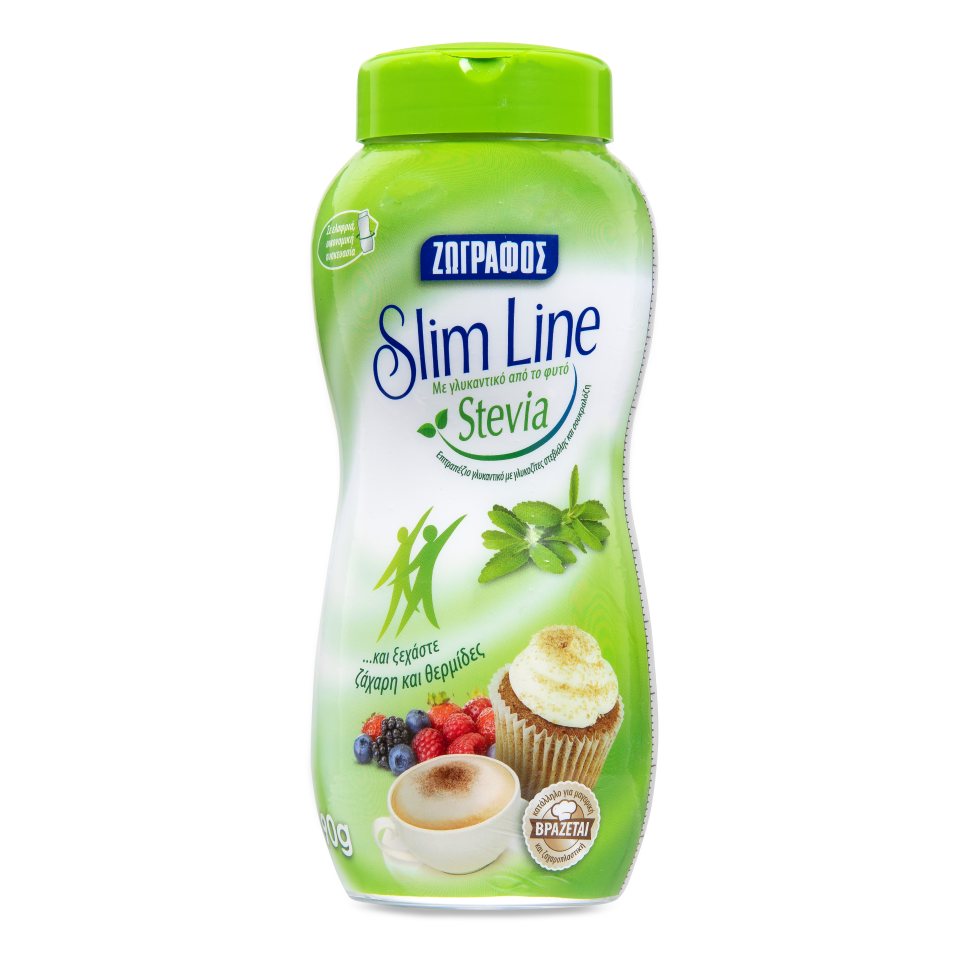 ΖΩΓΡΑΦΟΣ Γλυκαντικό Σκόνη Slim Line Stevia 90g