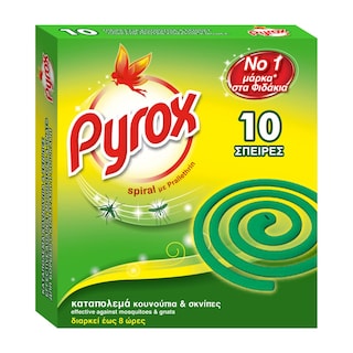 PYROX | Εντομοαπωθητικές Σπείρες Spiral 10 Τεμάχια