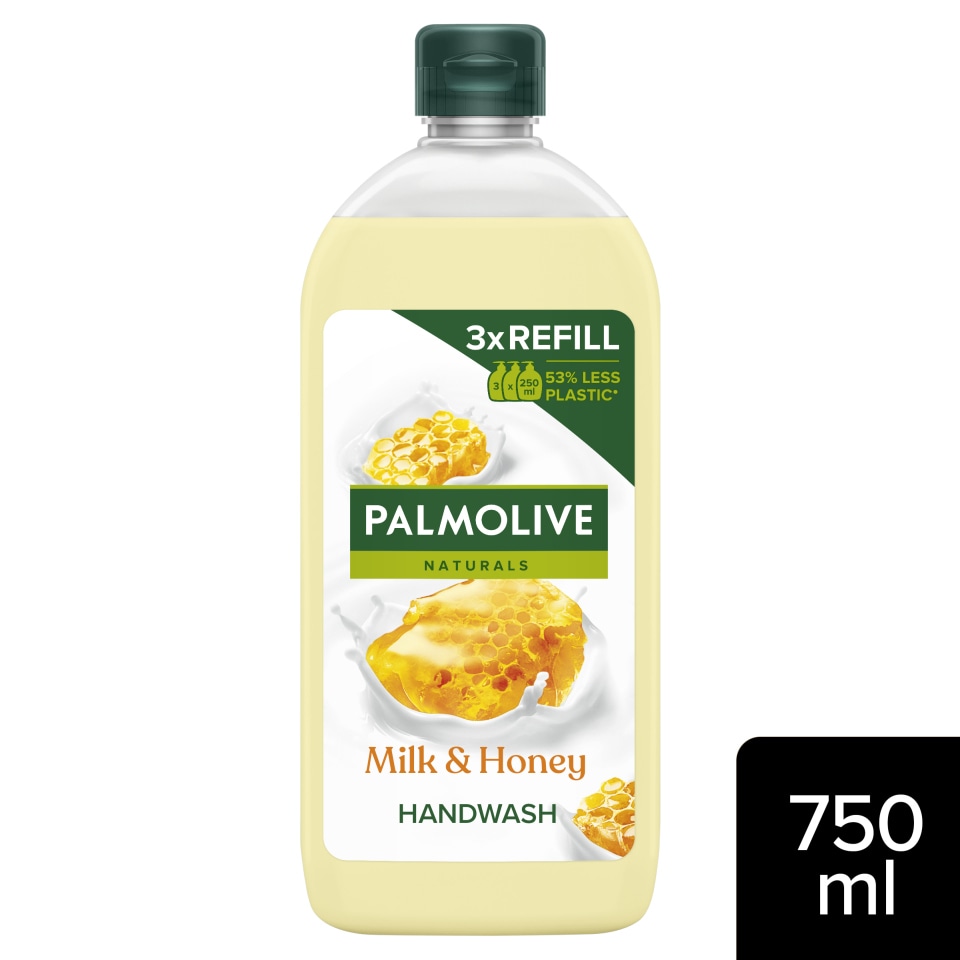 PALMOLIVE Κρεμοσάπουνο Naturals Μέλι & Γάλα Ανταλλακτικό 750ml