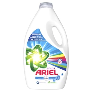 ARIEL | Υγρό Πλυντηρίου Ρούχων Touch of Lenor Color 50 Μεζούρες