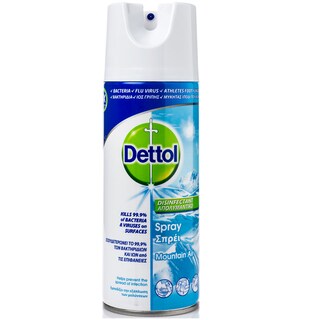DETTOL | Απολυμαντικό Spray Γενικού Καθαρισμού Mountain Air 400ml